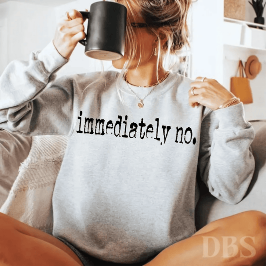 TRANSFER TUESDAY IMMEDIATELY NO SINGLE COLOR BLACK SCREEN PRINT transfer ADULT 9X12 - Do it yourself Transfers